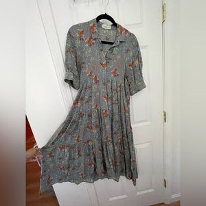 Floral Midi Dress w Pockets!